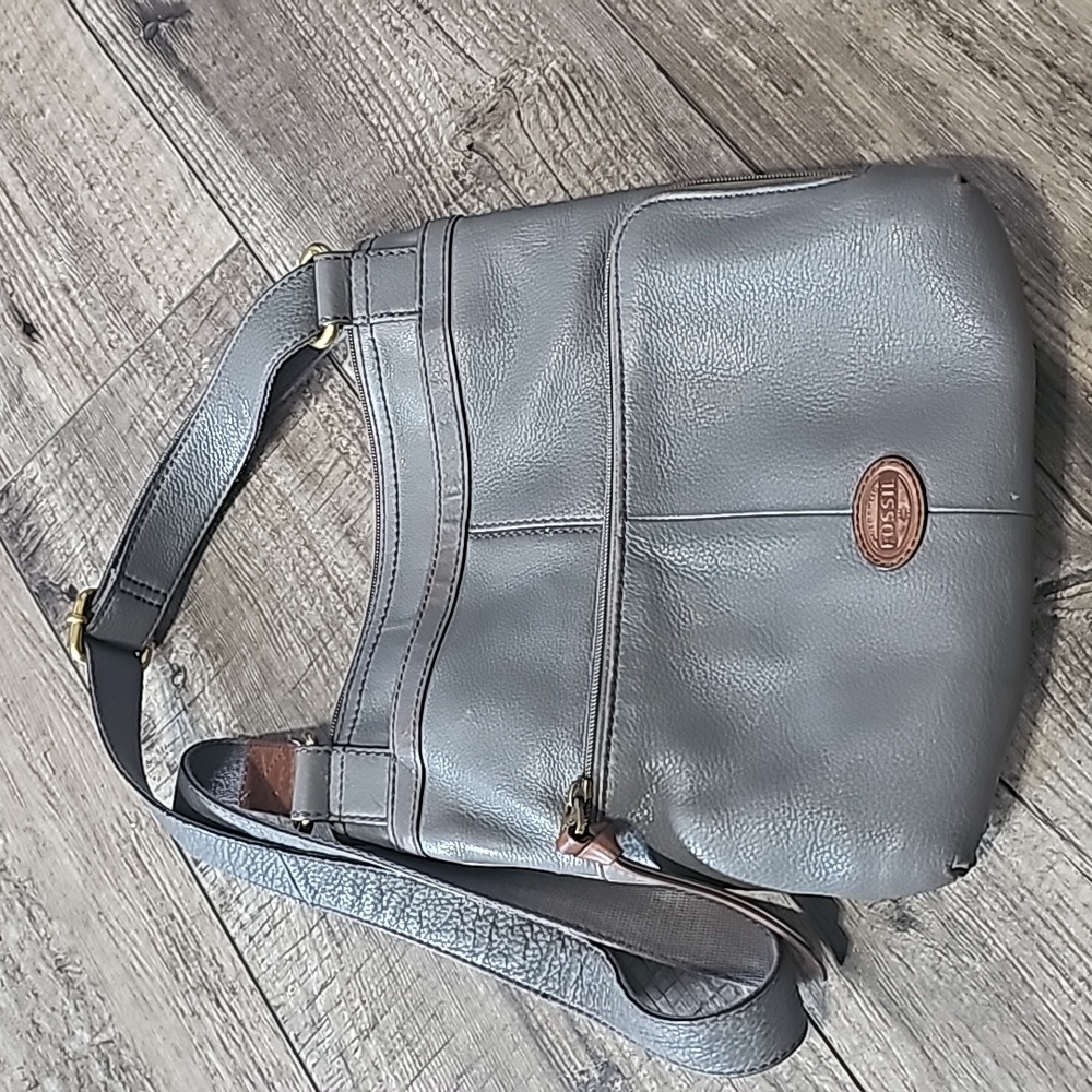 Fossil Leather Crossbody Bag